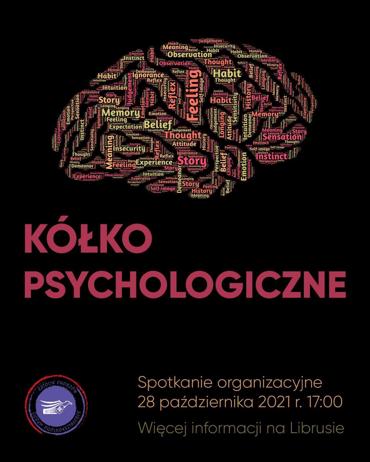 Plakat kółka psychologicznego